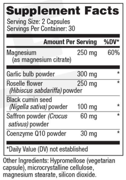 BP Zone Supplement facts